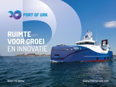 Port of Urk, ruimte voor groei en innovatie met Urk op de achtergrond