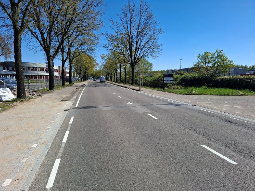 Foto: Asfaltonderhoud aan De Vest in Valkenswaard op 17 en 18 oktober