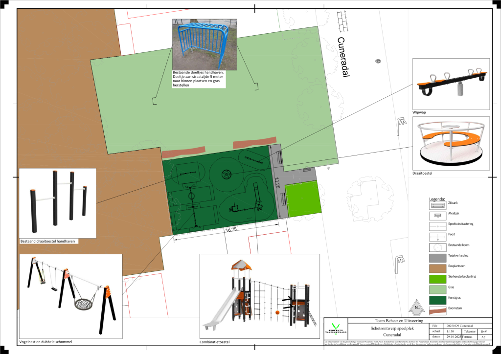 Afbeelding van de nieuwe plattegrond van de speeltuin