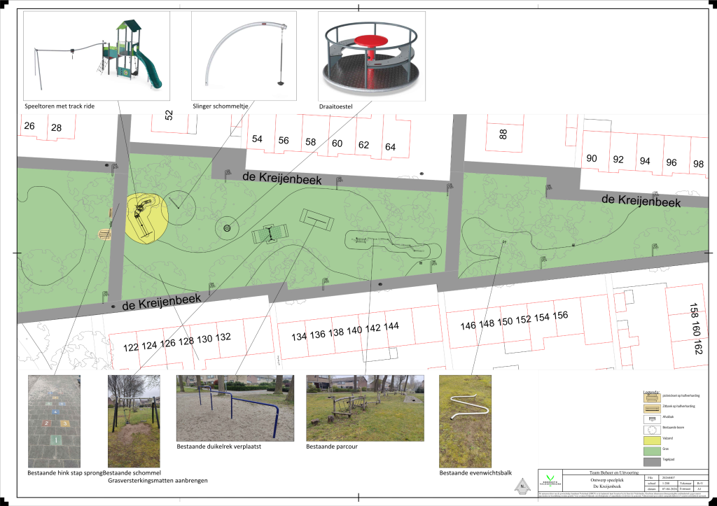 Ontwerp van de nieuwe speelplek Kreijenbeek