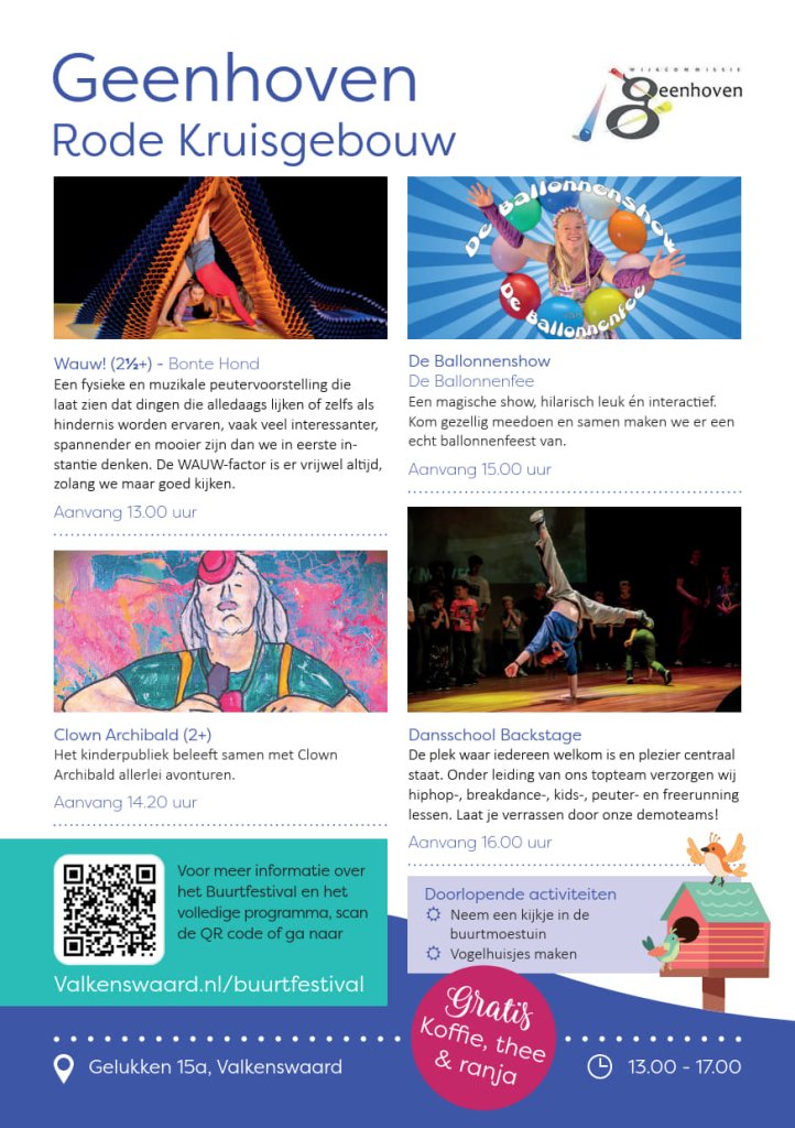 Flyer Geenhoven Buurtfestival 2026