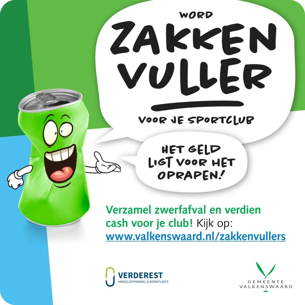 Flyer van de campagne zakkenvullers