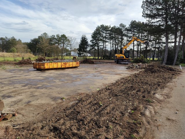 Afbeelding van de werkzaamheden op de bouwplaats