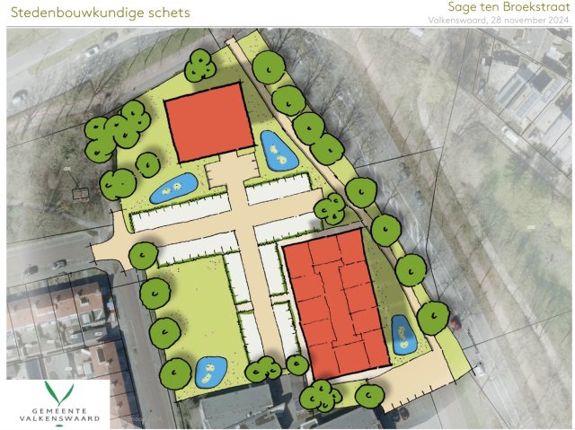 stedenbouwkundige schets van le sage ten broekstraat