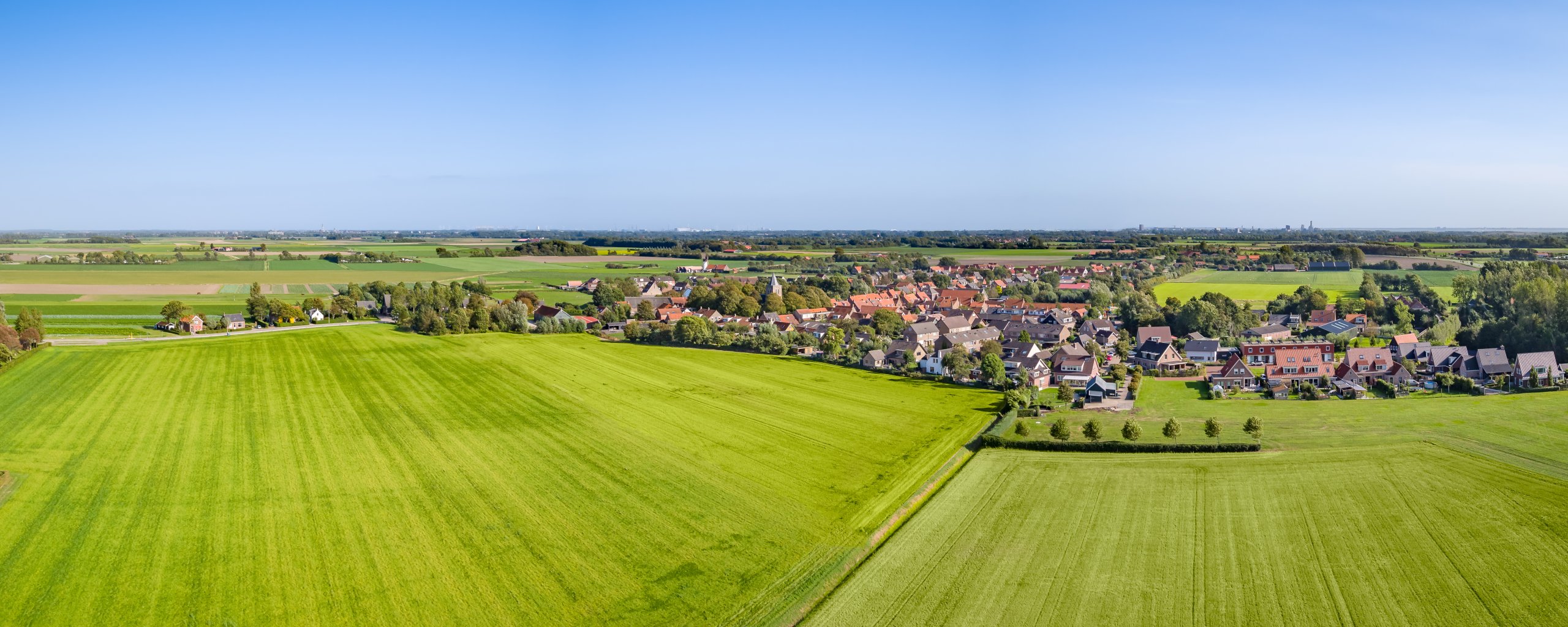 Biggekerke vanaf boven
