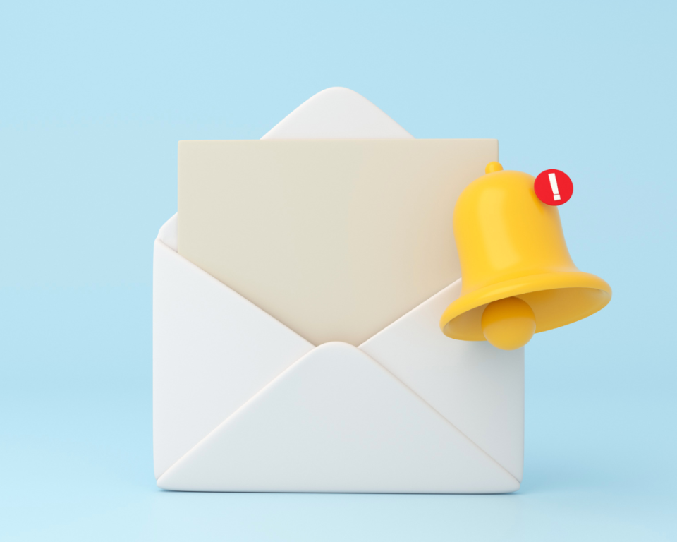 Envelop met belletje