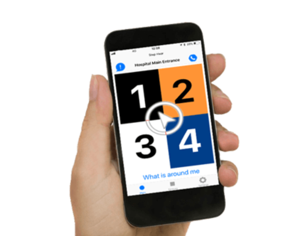 Persoon heeft smartphone vast