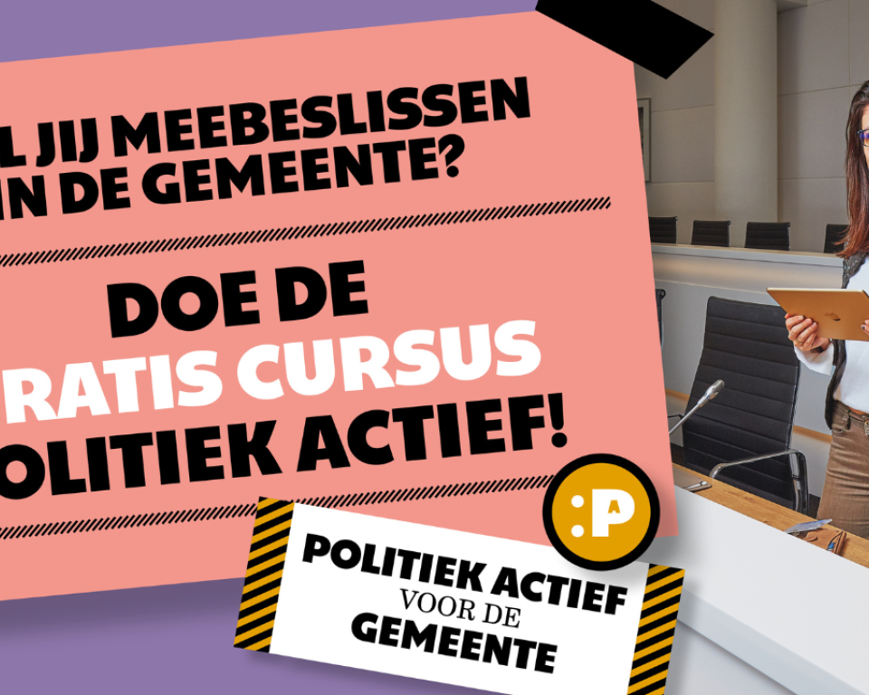 Poster cursus Politiek Actief