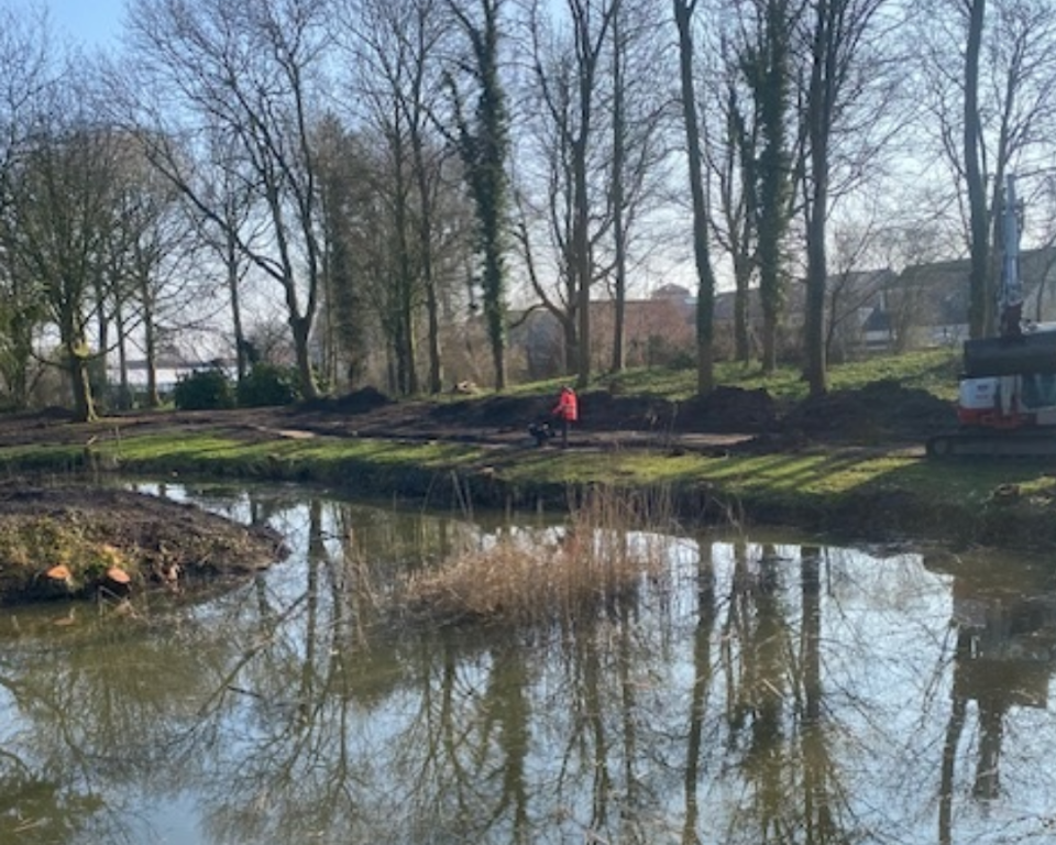 Werkzaamheden in park Welgelegen