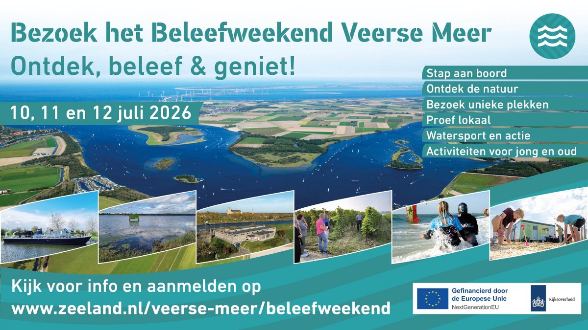 Beleefweekend Veerse Meer 10, 11 en 12 juli