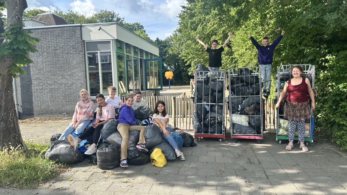 Basisschool de Goede Polder uit Vrouwenpolder winnaar Textiel Race Walcheren en Schouwen-Duiveland!