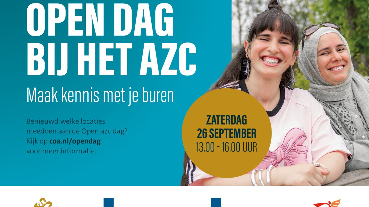 Kom kijken en maak kennis tijdens Open azc dag