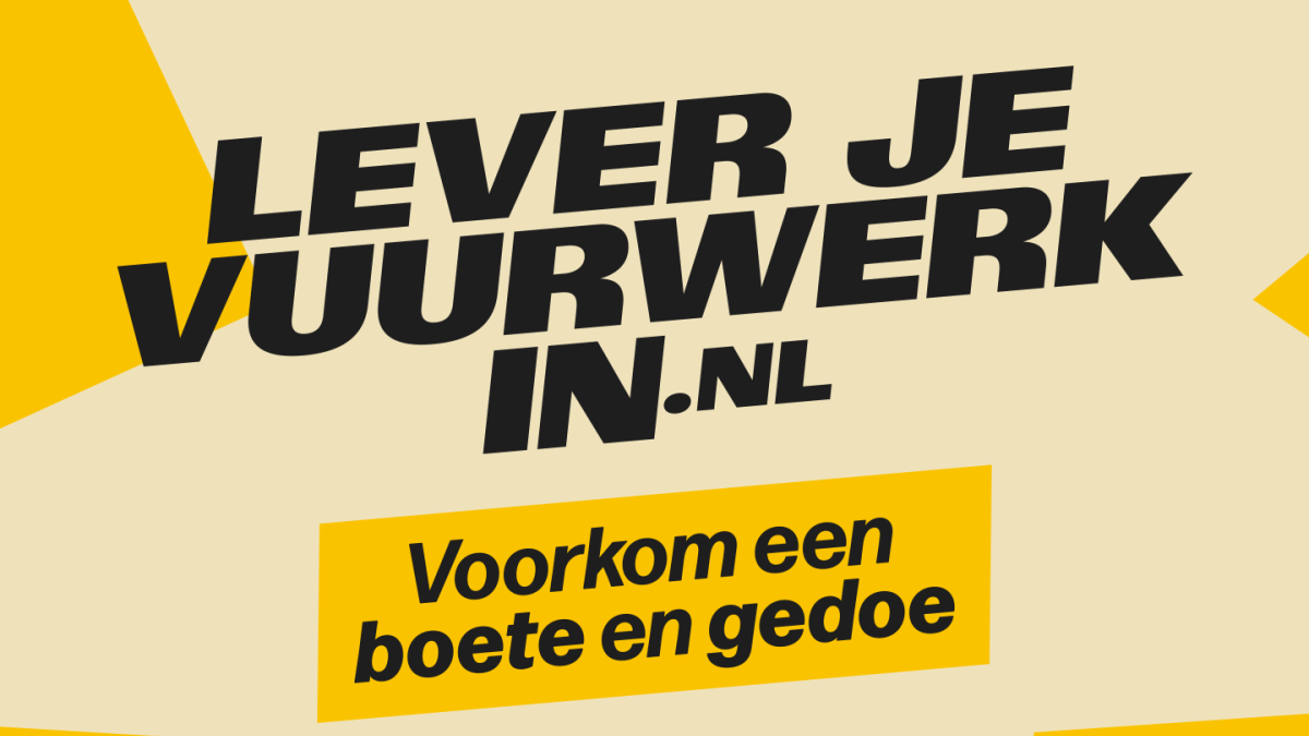 Lever uw vuurwerk gratis en anoniem in bij een inleverpunt!