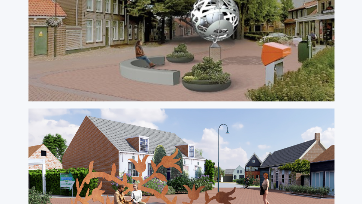 Stemronde kunstwerk Meliskerke