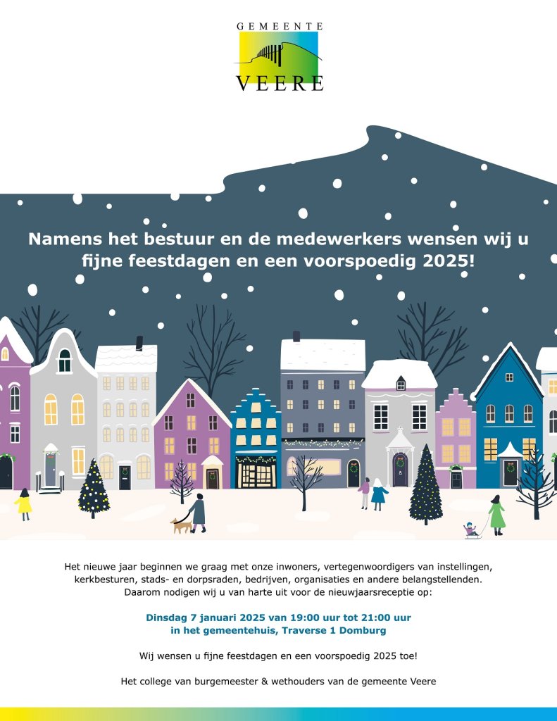 Kerstkaart gemeente Veere