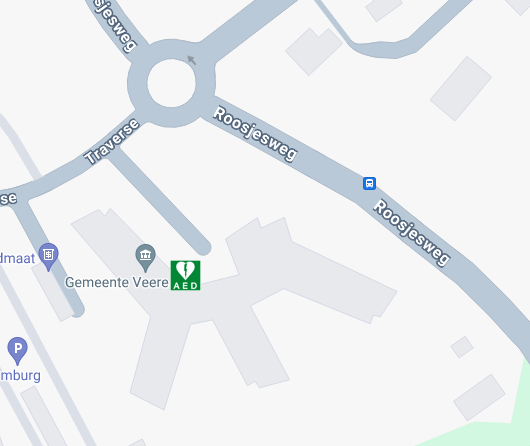 Locatie AED traverse 1 in Domburg