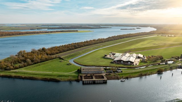 luchtfoto mijnenmagazijn Veere