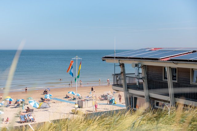 Strand Domburg vanaf de boulevard 