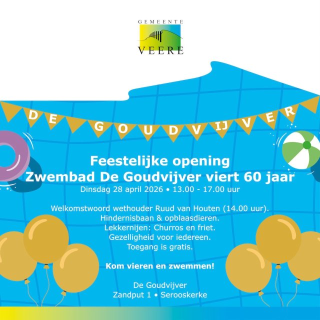 Feestelijke opening zwembad De Goudvijver 60 jaar