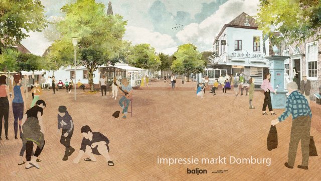 Impressie Markt Domburg