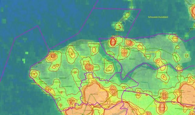 Satellietbeelden gemeente Veere 