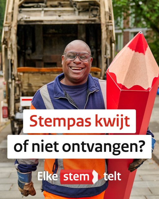 Stempas kwijt of niet ontvangen
