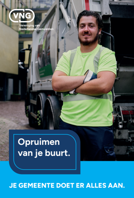 VNG campagne poster - vuilnisman