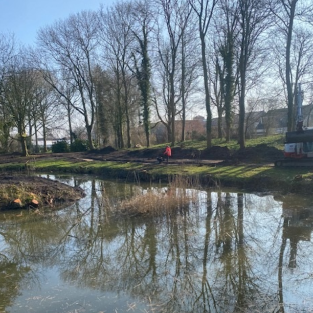 Werkzaamheden in park Welgelegen