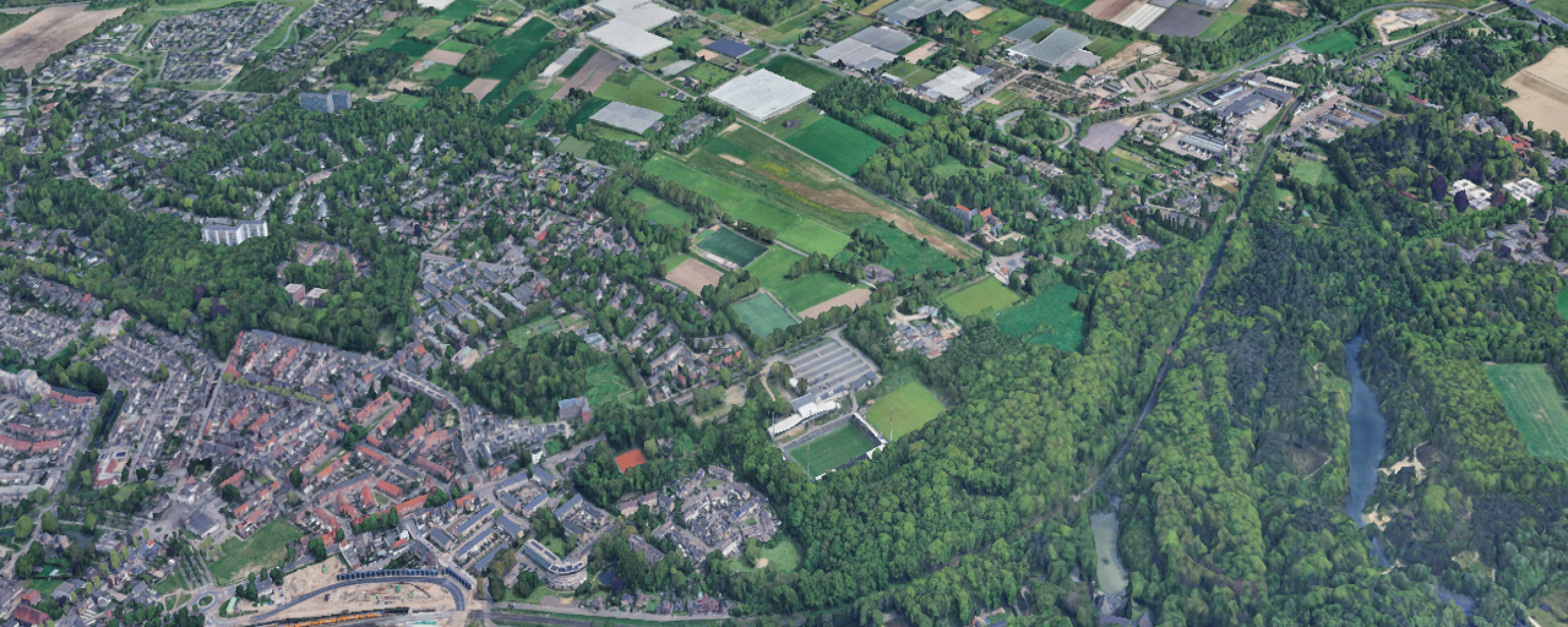 Luchtfoto Keulse Barrière