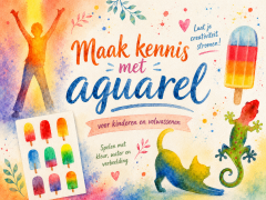 poster Kennismaken met aquarel