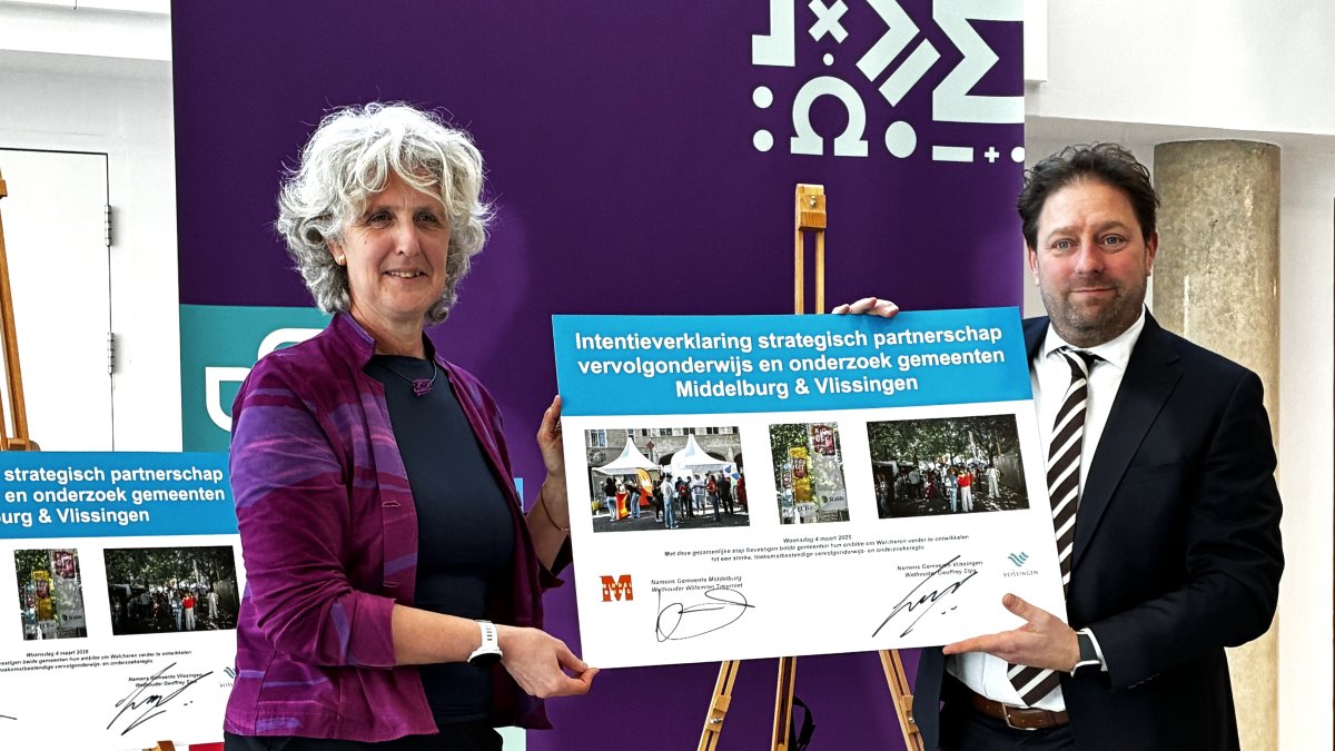 Samenwerking Middelburg en Vlissingen voor sterkere onderwijs- en onderzoeksregio