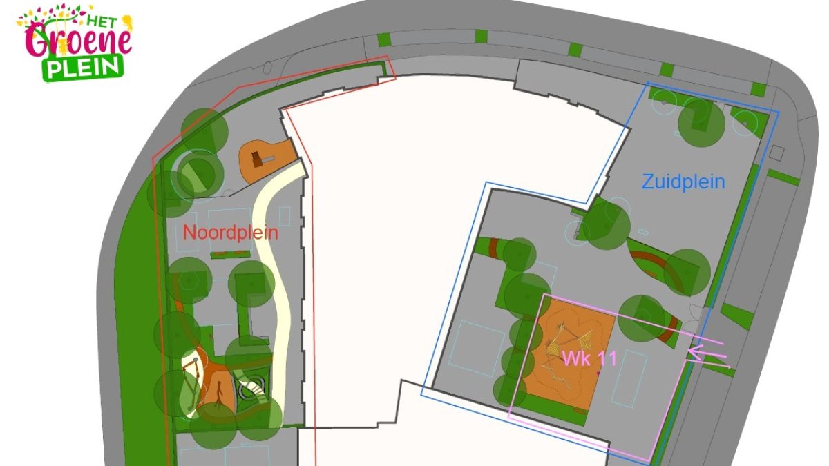 Het Kroonjuweel krijgt in februari 2026 groen schoolplein