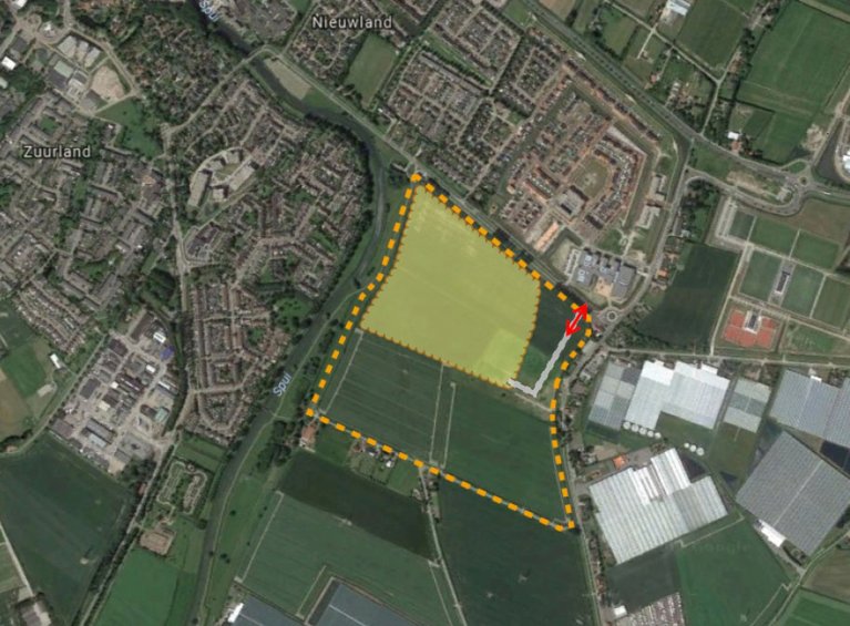 Buitenplaats Brielle is located between Brielle and Vierpolders. The new neighborhood is situated between Hossenbosdijk, Veckdijk, Voorweg, and Spui.