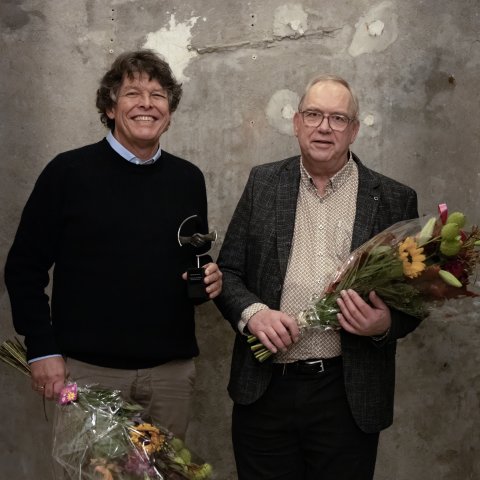 Winnaar ondernemer van het jaar arie prins en willem de gier van gpw turbine support.
