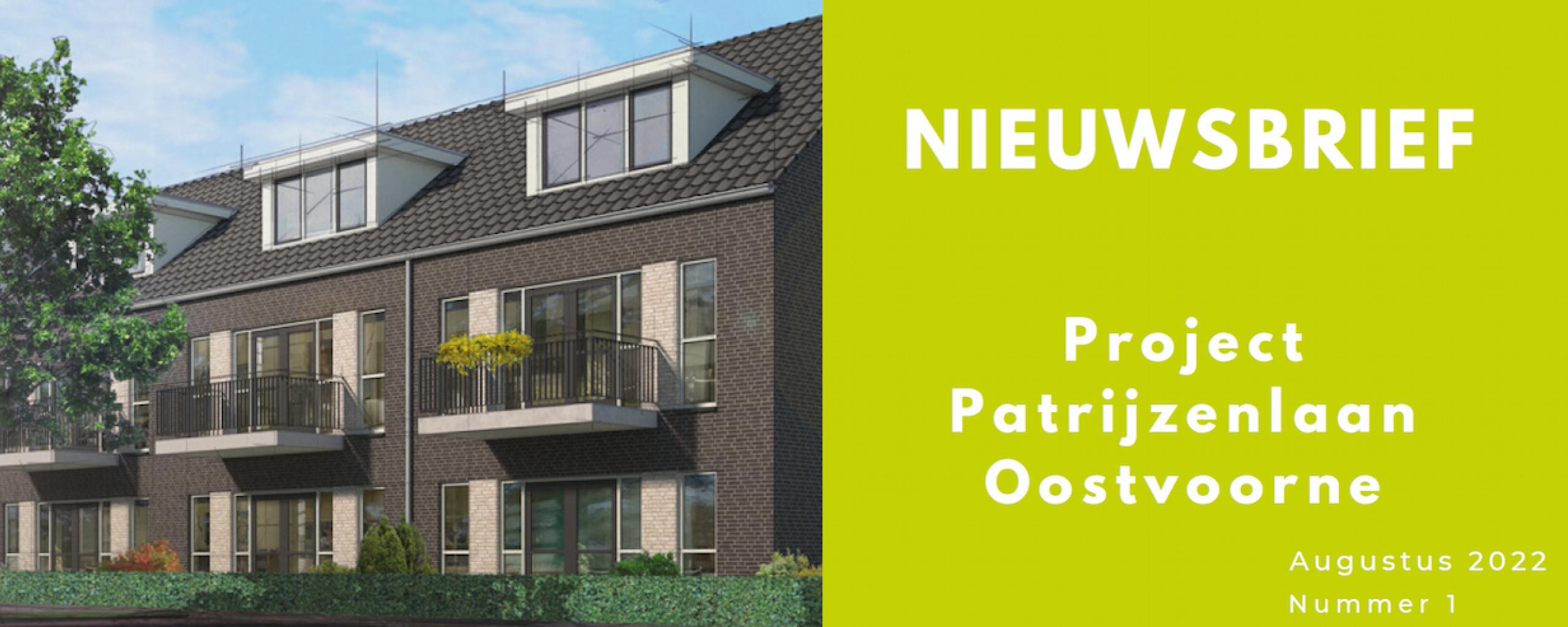 Nieuwsbrief project Patrijzenlaan Oostvoorne Augustus 2022 nummer 1