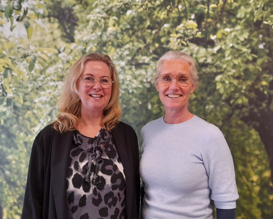 Jolanda Wielemaker en Karin Wijnbergen coördinatoren van de Odensehuizen in Brielle en Hellevoetsluis