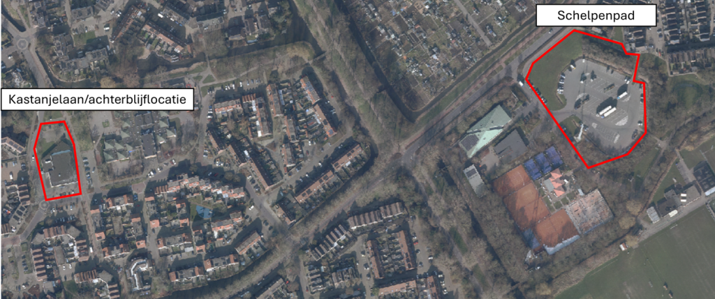 locatie Aldi supermarkt Kastanjelaan