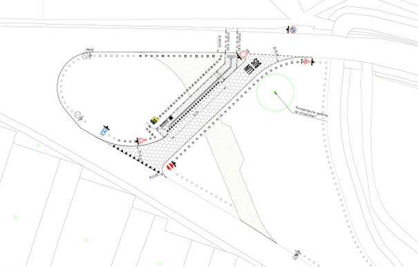 Drawing relocating reversing loop 2nd stroke