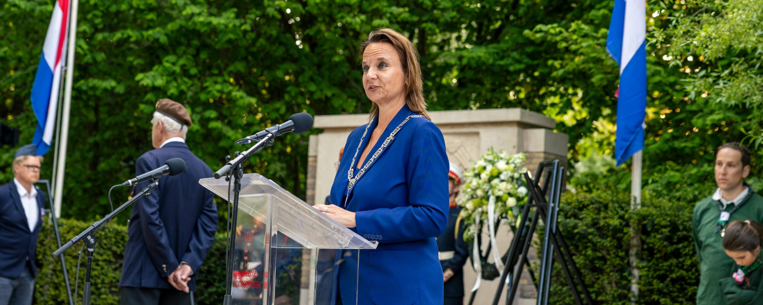 Foto van de herdenking