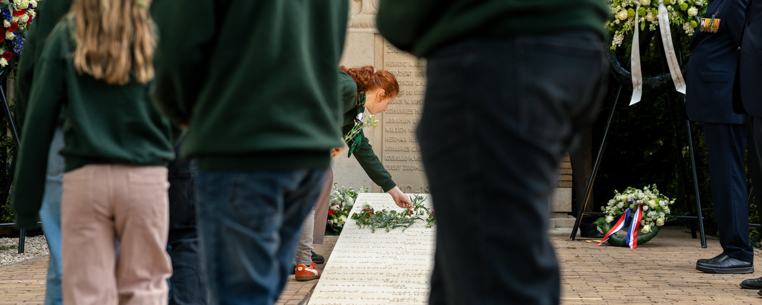 Foto van de herdenking