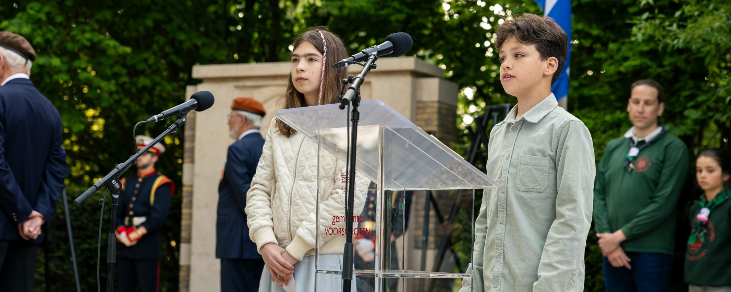Foto van de herdenking