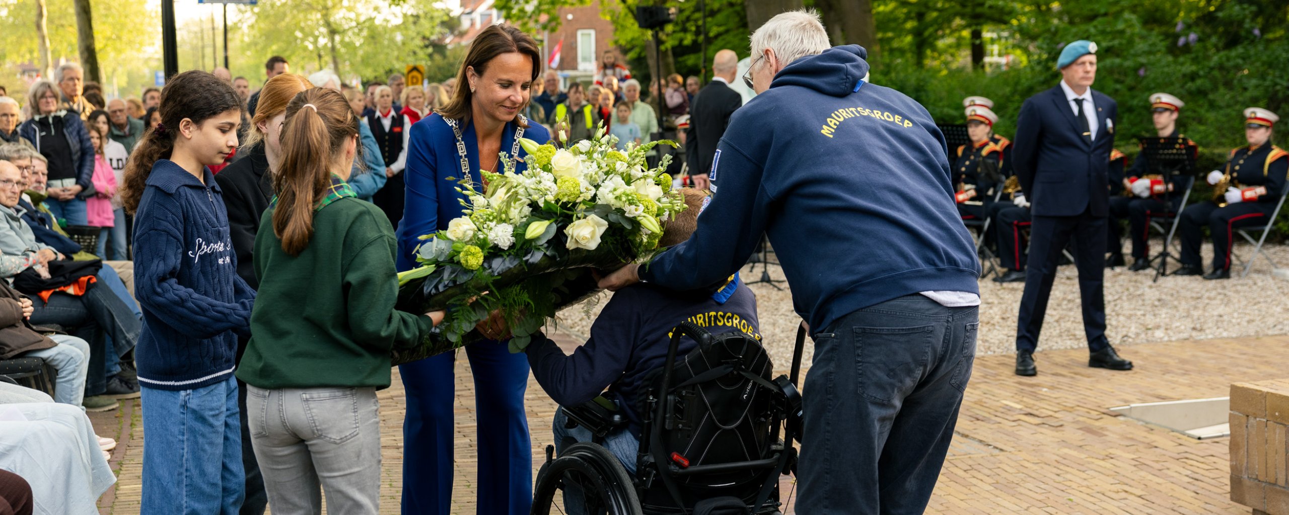 Foto van de herdenking