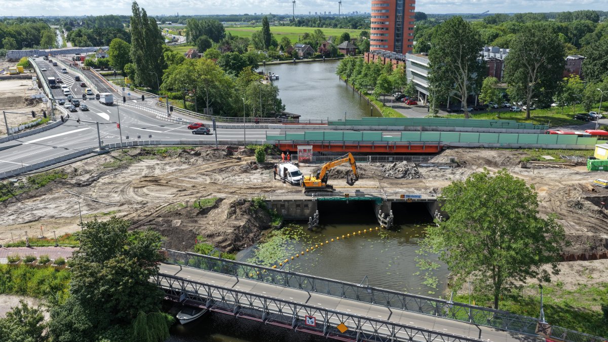 Voorschoterweg bij Lammenschansplein afgesloten voor autoverkeer