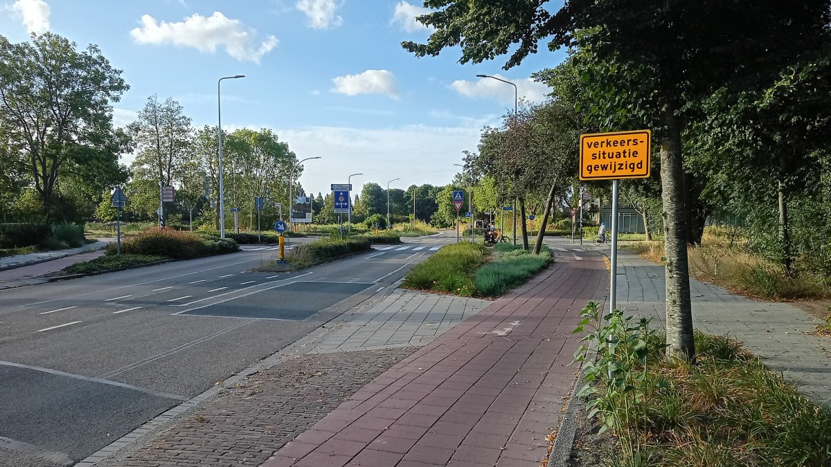 Nieuwe voorrangsregeling kruispunt Trompweg-Leidseweg