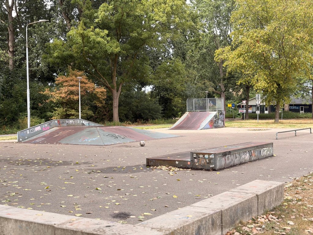 Huidige skatepark aan het Sint Nicolaespad