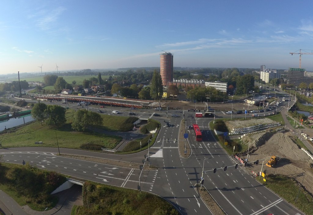 De Europaweg, gezien vanuit de flat