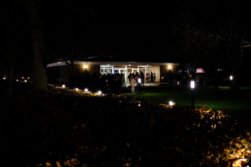 De aula van het gedenkpark