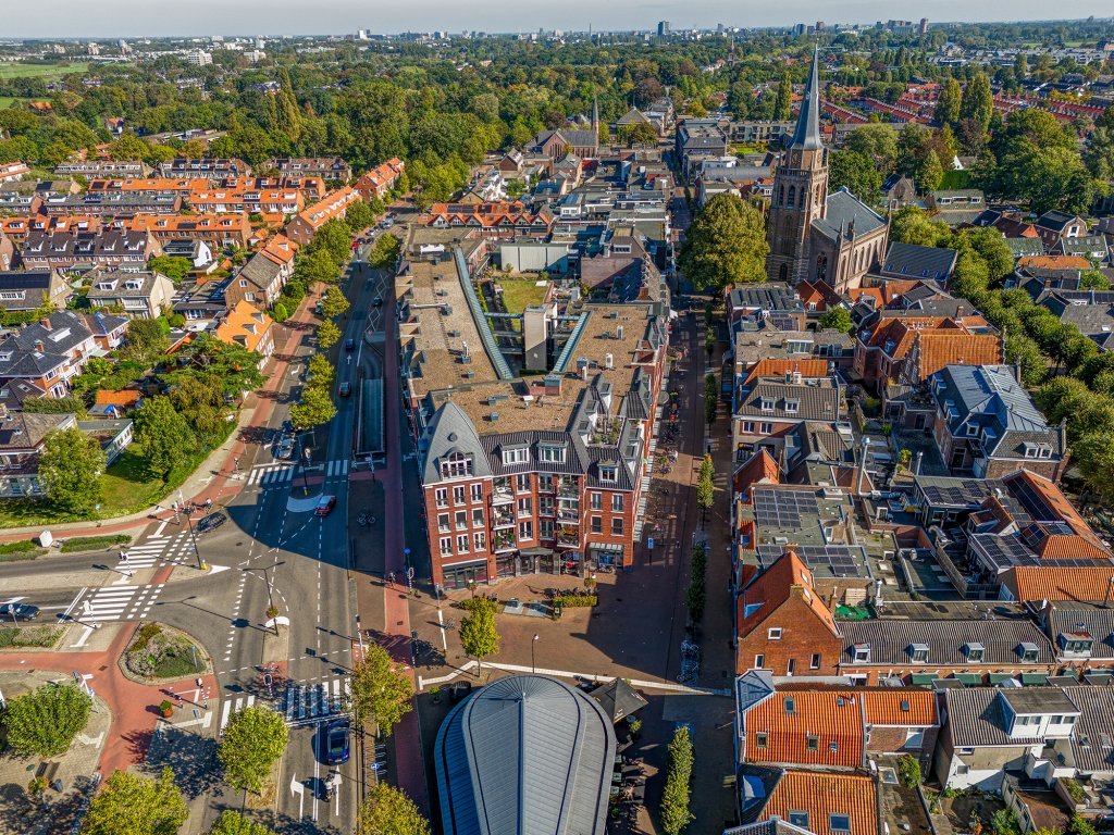 Schoolstraat vanuit de lucht