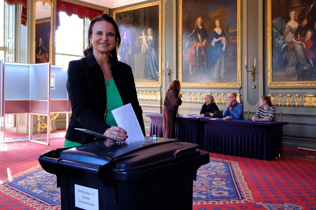 De burgemeester stemt