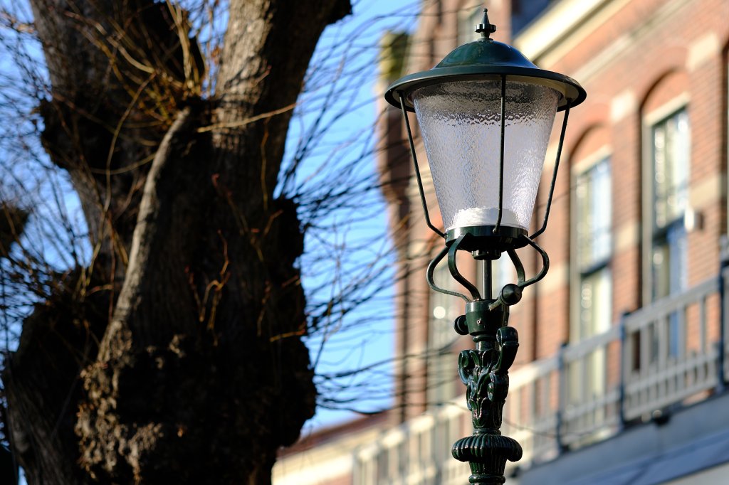 Een gaslantaarn in de Voorstraat